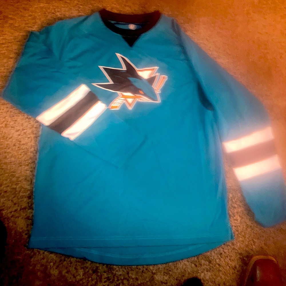 San Jose sharks long sleeve NHL authentic Medium